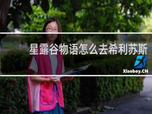 星露谷物语怎么去希利苏斯