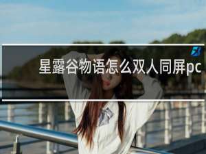 星露谷物语怎么双人同屏pc