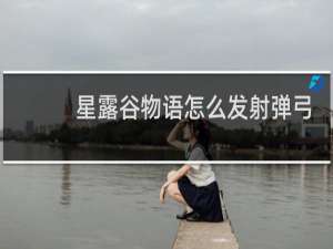 星露谷物语怎么发射弹弓