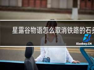 星露谷物语怎么取消铁路的石头
