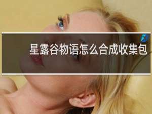 星露谷物语怎么合成收集包