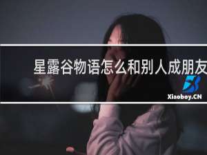 星露谷物语怎么和别人成朋友