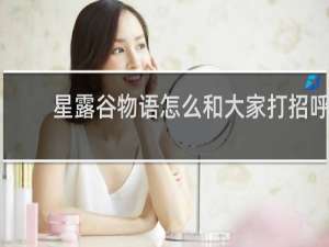 星露谷物语怎么和大家打招呼