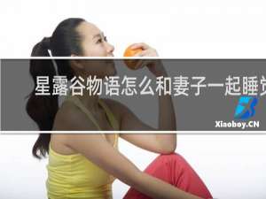 星露谷物语怎么和妻子一起睡觉
