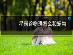 星露谷物语怎么和宠物