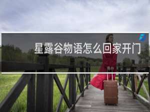 星露谷物语怎么回家开门