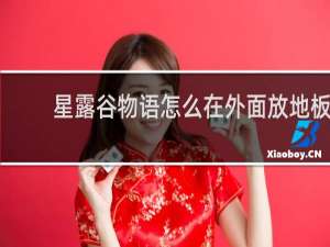 星露谷物语怎么在外面放地板