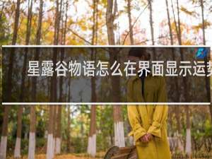 星露谷物语怎么在界面显示运势