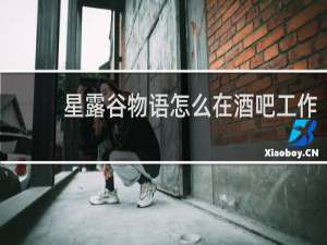 星露谷物语怎么在酒吧工作