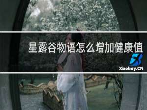 星露谷物语怎么增加健康值
