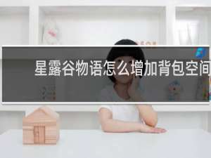 星露谷物语怎么增加背包空间