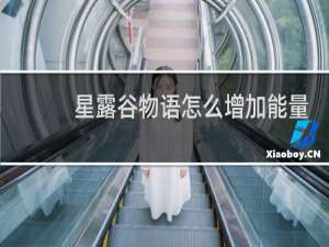 星露谷物语怎么增加能量
