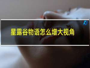 星露谷物语怎么增大视角