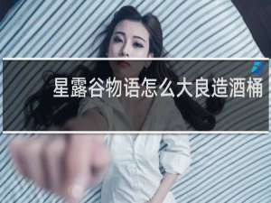 星露谷物语怎么大良造酒桶