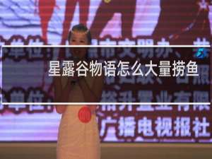 星露谷物语怎么大量捞鱼