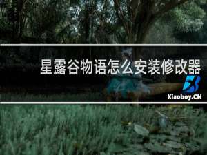 星露谷物语怎么安装修改器