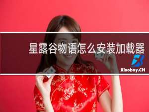 星露谷物语怎么安装加载器