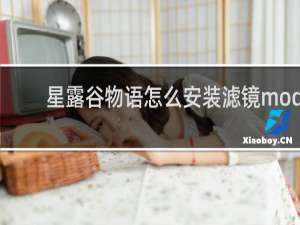 星露谷物语怎么安装滤镜mod