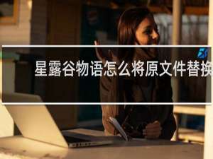 星露谷物语怎么将原文件替换