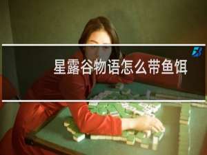 星露谷物语怎么带鱼饵