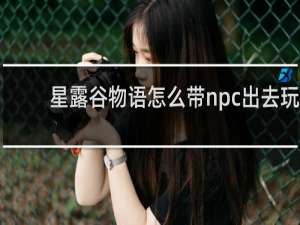 星露谷物语怎么带npc出去玩