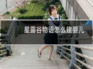 星露谷物语怎么建婴儿