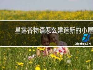 星露谷物语怎么建造新的小屋