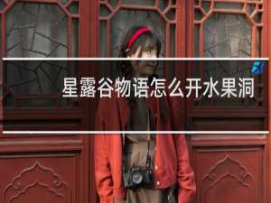 星露谷物语怎么开水果洞