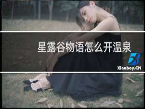 星露谷物语怎么开温泉