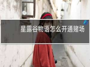 星露谷物语怎么开通赌场