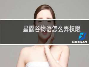 星露谷物语怎么弄权限