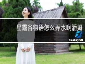 星露谷物语怎么弄水啊潘姆