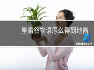 星露谷物语怎么得到地晶