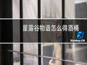 星露谷物语怎么得酒桶