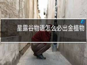 星露谷物语怎么必出金植物