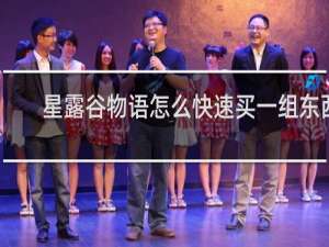 星露谷物语怎么快速买一组东西