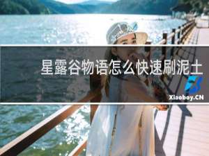 星露谷物语怎么快速刷泥土