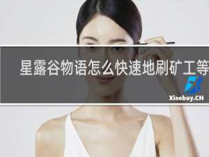 星露谷物语怎么快速地刷矿工等级