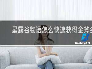 星露谷物语怎么快速获得金斧头