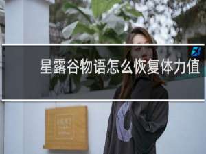 星露谷物语怎么恢复体力值