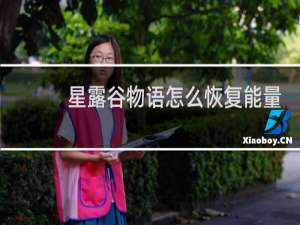 星露谷物语怎么恢复能量