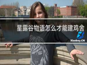 星露谷物语怎么才能建鸡舍