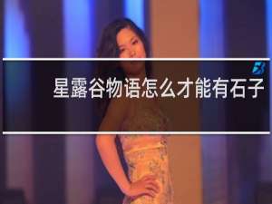 星露谷物语怎么才能有石子