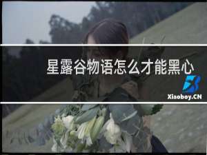 星露谷物语怎么才能黑心