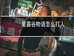 星露谷物语怎么打人