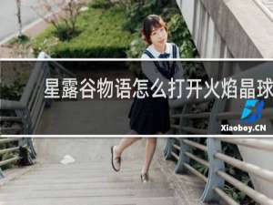 星露谷物语怎么打开火焰晶球