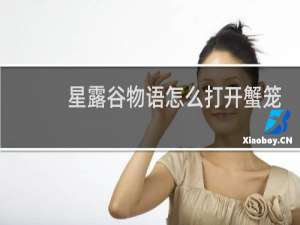 星露谷物语怎么打开蟹笼