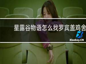 星露谷物语怎么找罗宾盖鸡舍