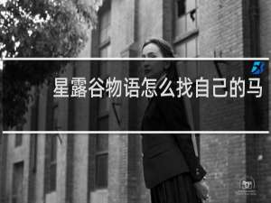 星露谷物语怎么找自己的马