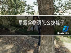 星露谷物语怎么找裤子